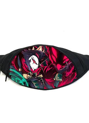 Поясная сумка бананка адский босс (gb- helluva boss 02) gear bag черная