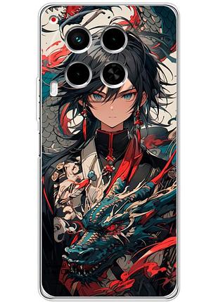 Чохол силіконовий з картинкою на tecno camon 30 (аніме, anime)