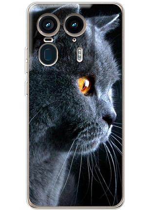 Чехол силиконовый с картинкой на motorola edge 50 ultra (британский кот)