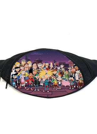 Поясная сумка бананка эй арнольд (gb- hey arnold 02) gear bag черная