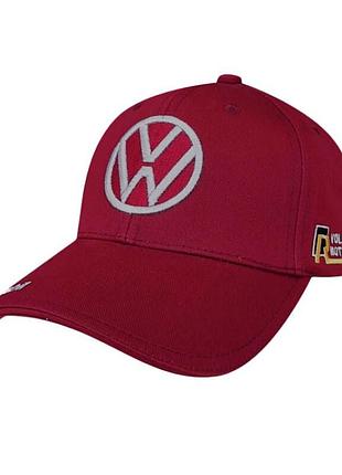 Автомобільна кепка sport line бордового кольору volkswagen