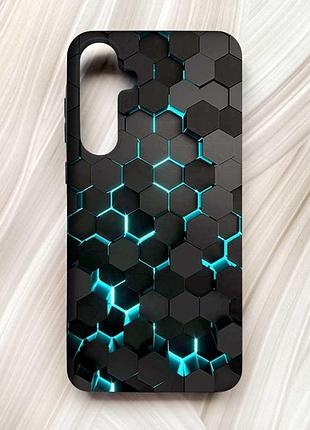 Матовий чорний чохол на samsung galaxy a55 (a556) соти 3d (принт 357)