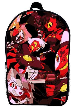 Рюкзак адский босс (school gear bag helluva boss 07) черный, 39 х 27 х 14 см
