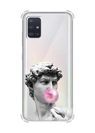 Чохол з потовщеними кутами для samsung galaxy a51(2020)/a515 скульптура (принт 352)