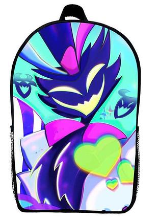 Рюкзак адский босс (school gear bag helluva boss 04) черный, 39 х 27 х 14 см