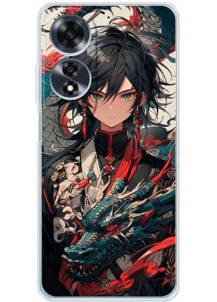 Чохол силіконовий з картинкою на oppo a60 (аніме, anime)