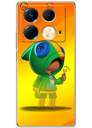 Чехол силиконовый с картинкой на infinix note 40 4g (бравл старс, brawl stars)