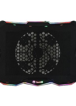 Подставка для ноутбука marvo fn-40 17" rgb-led