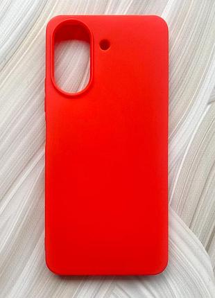 Матовий чохол на xiaomi redmi 13c / poco c65 червоний