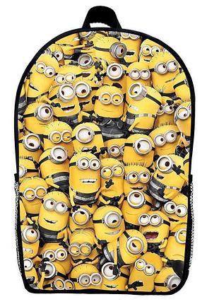 Рюкзак миньоны (school gear bag minions 03) черный, 39 х 27 х 14 см