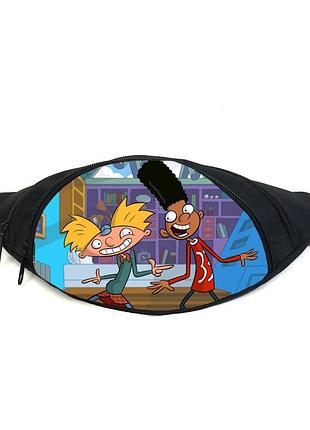 Поясная сумка бананка эй арнольд (gb- hey arnold 08) gear bag черная