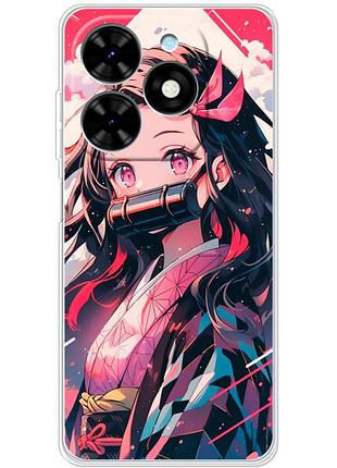 Чохол силіконовий з картинкою на tecno spark 20 (аніме, anime)