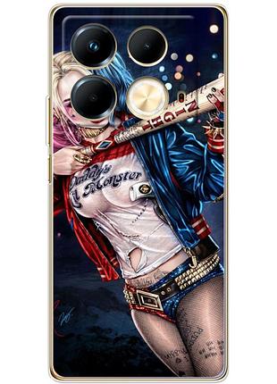 Чехол силиконовый с картинкой на infinix note 40 4g (харли квинн, harley quinn)