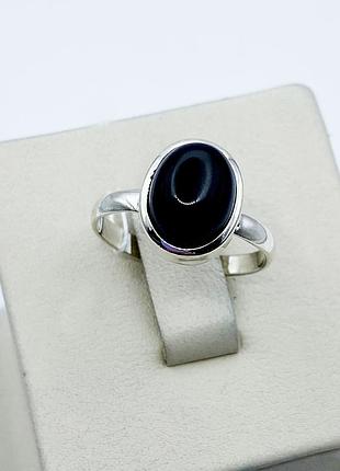 Кольцо серебряное с агатом 17,5 2,85 г