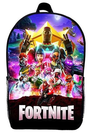 Рюкзак фортнайт (school gear bag fortnite 05) черный, 39 х 27 х 14 см