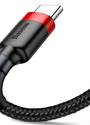 Кабель baseus cafule type-c 2a (2m) (red/black) 3