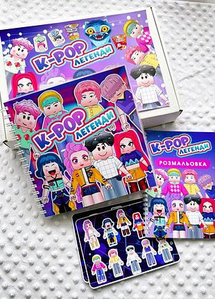 Игровой альбом на липучках k-pop легенды в стиле roblox