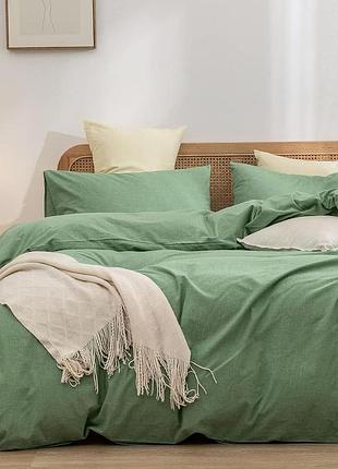 Постельное белье тм кондор, вареный хлопок (washed cotton), арт. 3401 евро-размер