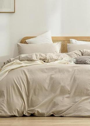 Постельное белье тм кондор, вареный хлопок (washed cotton), арт. 3404 сімейний