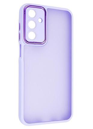 Чехол fiji lens для samsung galaxy m15 5g (m156) бампер матовый с защитой блока камер violet