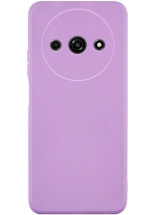 Чехол fiji style для xiaomi redmi a3 силикон бампер с защитой блока камер сиреневый