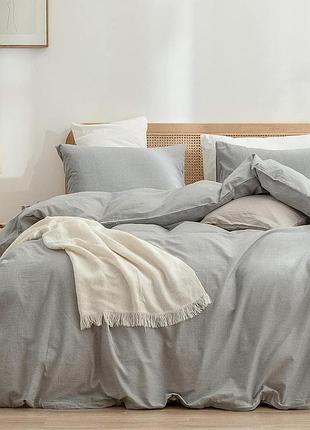 Постельное белье тм кондор, вареный хлопок (washed cotton), арт. 3405 двоспальний