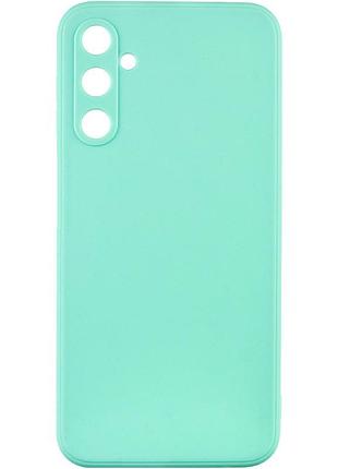 Чехол fiji style для samsung galaxy a55 5g (a556) силикон бампер с защитой блока камер бирюзовый