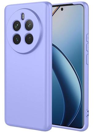 Чехол fiji full soft premium для realme 12 pro plus 5g (rmx3840) противоударный бампер с микрофиброй violet