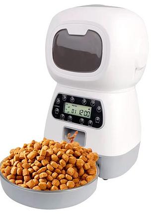 Годівниця автоматична для домашніх тварин 3.5л розумна, elf pet feeder