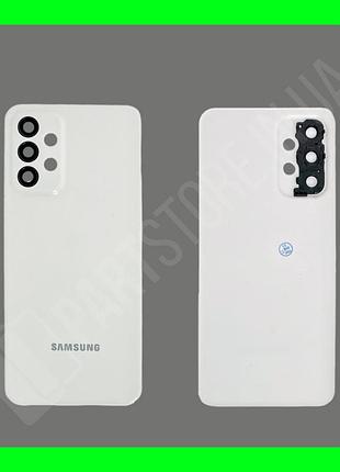 Крышка samsung a23 a235 white со стеклом камеры