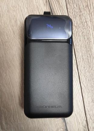 Power bank grunhelm gp-40bqc 40000 mah 22.5w