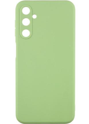 Чохол fiji style для samsung galaxy a25 / a25 5g (a256) силікон бампер із захистом блоку камер фісташковий