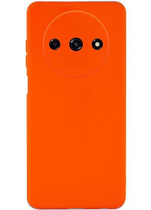 Чехол fiji style для xiaomi redmi a3 силикон бампер с защитой блока камер оранжевый