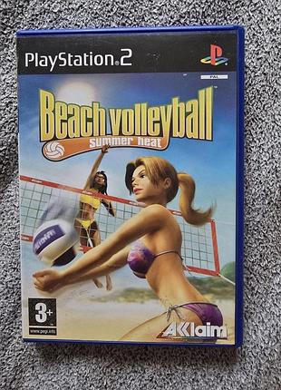 Beach volleyball summer heat ,лицензия,eng,б/у, ps2 playstation 2