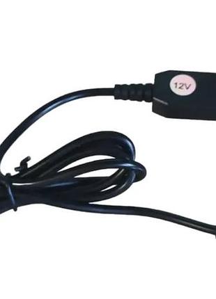 Кабель питания usb для роутера от повербанка с 5.5v до 12v1a