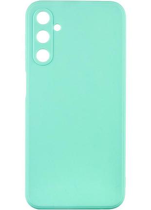 Чехол fiji style для samsung galaxy m15 5g (m156) силикон бампер с защитой блока камер бирюзовый