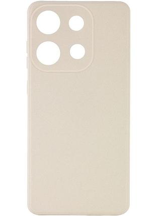 Чохол fiji style для tecno pop 7 (bf6) силікон бампер із захистом блоку камер античний білий