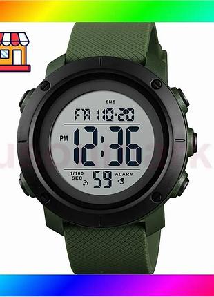 Bs часы skmei army best mix green-white электронные водонепроницаемые спортивные для мужчин с будильни bas77/n