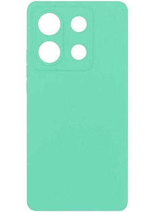 Чехол fiji style для xiaomi redmi note 13 pro силикон бампер с защитой блока камер бирюзовый