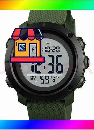 Bs часы skmei army best mix green-white электронные мужские спортивные тактические с будильником и кал bas77/n