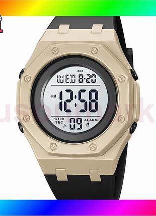 Bs часы skmei 2048kh best mix khaki электронные спортивные для мужчин с будильником и секундомером вод bas77/n
