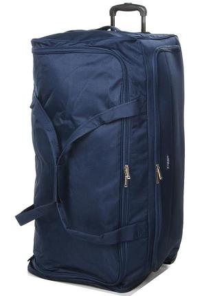 Сумка на колесах airtex велика l 75x36x38см 100 л 2.8 кг синій