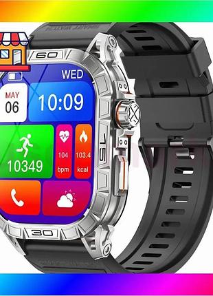 Bs умные часы modfit best mix navi compass ultra для мужчин серебристые черные с пульсометром шагомеро bas77/n