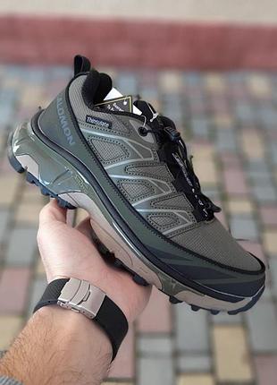 Чоловічі термо кросівки salomon xt-6 хакі gore-tex зимові теплі кросівки соломон на горетекс 46(28.5см)