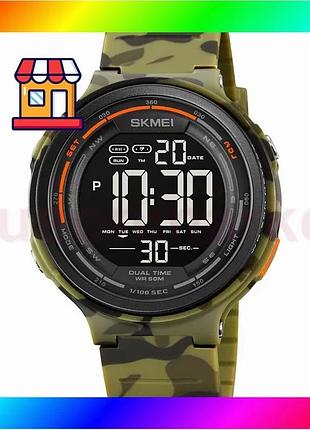 Bs часы skmei army best mix green camo спортивные водонепроницаемые электронные для мужчин с будильник bas77/n