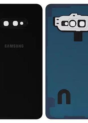 Задняя крышка samsung g970 galaxy s10e с стеклом камеры, черный