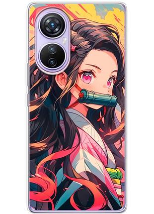 Чохол силіконовий з картинкою на blackview a200 pro (аніме, anime)