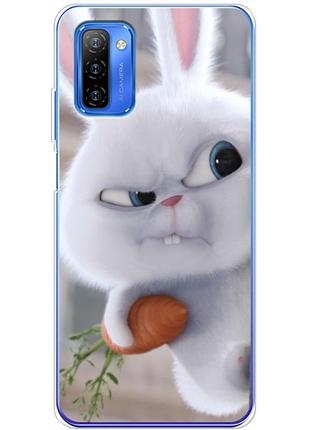 Чехол силиконовый с картинкой на ulefone note 12 (кролик снежок)