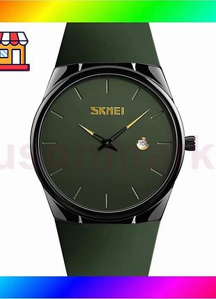 Bs часы skmei кварцевые best mix стрелочные army green для мужчин и женщин с водонепроницаемостью 30 м bas77/n
