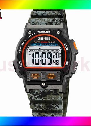Bs часы skmei army best mix green camouflage электронные водонепроницаемые для мужчин и женщин спортив bas77/n